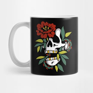 Skull rose Mug